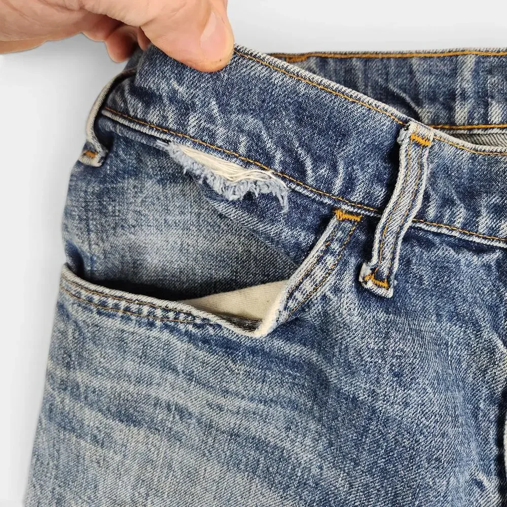 Vintage Levi's 646 Jeans Mens Fits 32x30 Orange Tab Flared Made in USA Talon Zip